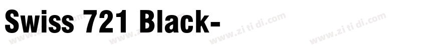 Swiss 721 Black字体转换 Swiss 721 Black字体转换
